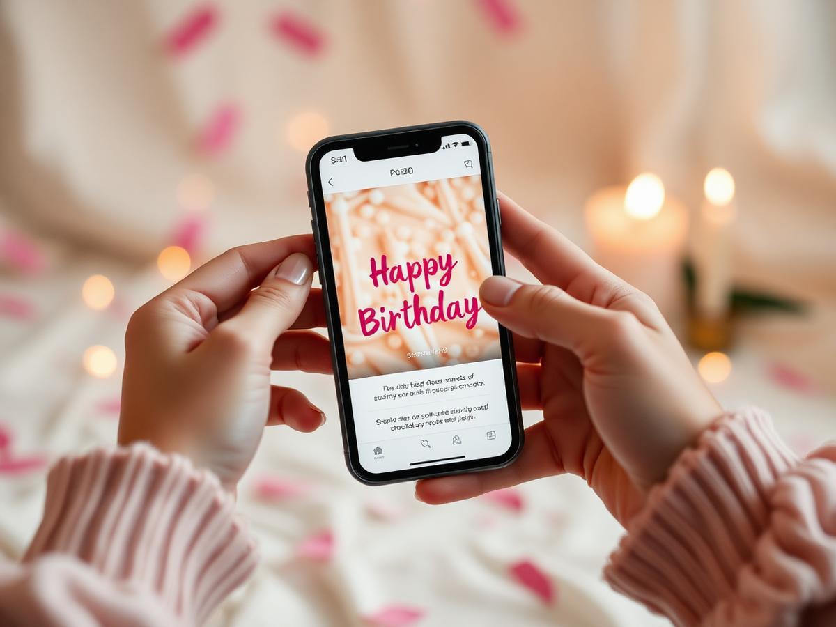 Birthday website example